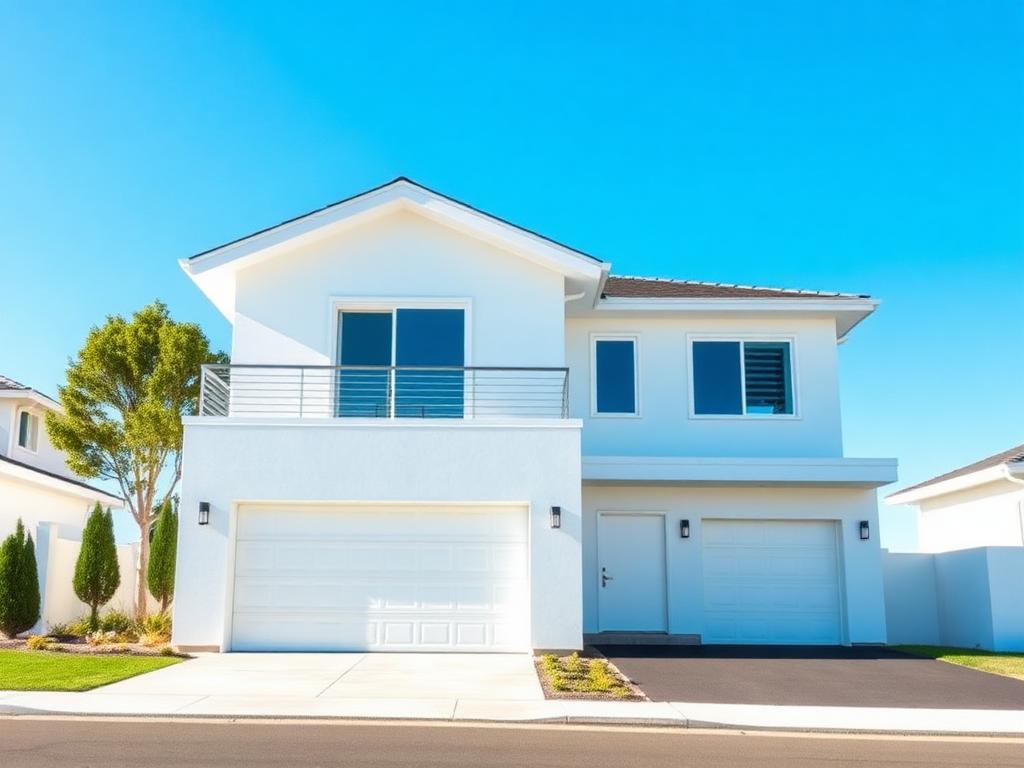 Modern smart home with automation and security installations